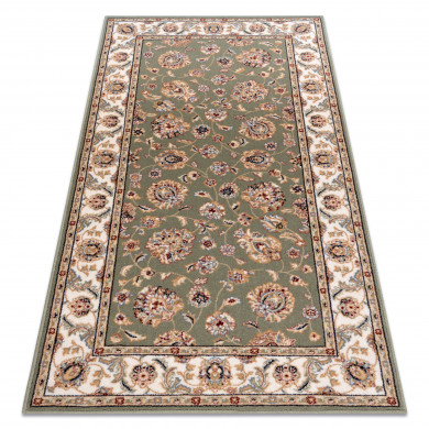 Tapis NAIN Ornement, cadre 7338/51088 vert / beige
