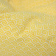 Weiß-blauer Meander Sitzsack