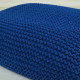 Pouf CottonKnit Sky – pouf tricoté à la main en cordon de coton