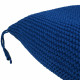 Pouf CottonKnit Sky – pouf tricoté à la main en cordon de coton