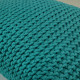 PillowKnit Handmade Navy – coussin rectangulaire tricoté en cordon de coton