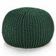 Pouf CottonKnit Sky – pouf tricoté à la main en cordon de coton