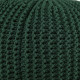 Pouf CottonKnit Sky – pouf tricoté à la main en cordon de coton