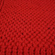 CottonKnit Deco Cushion – Turquoise – coussin rectangulaire tricoté en coton