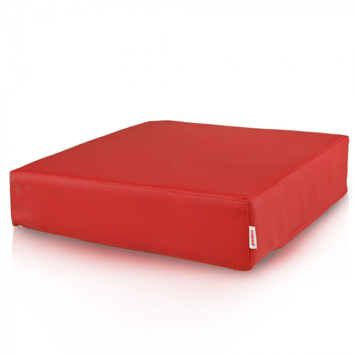 Cube Soft coussin – assise en cuir écologique avec rembourrage en mousse