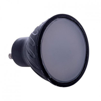 Schwarze LED-Glühbirne 7 W GU10 warm 3000 K EKZA565