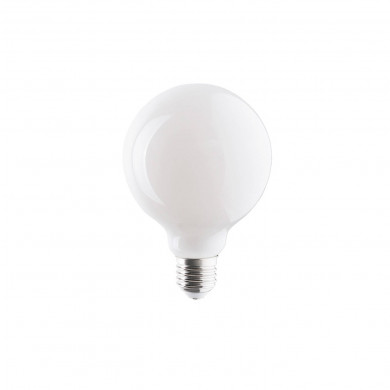 E27 8 W chaude 3000 K ampoule LED boule en verre sans collerette G95 laiteuse 9177