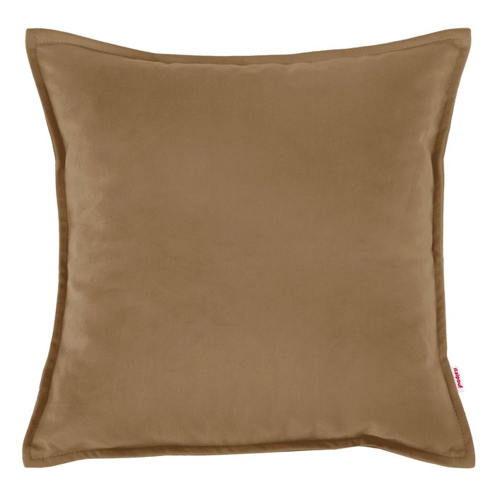 Beige Coussin Carré pour salon velours