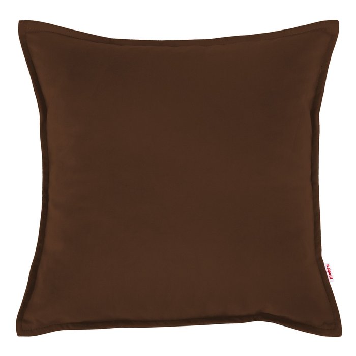 Marron Coussin Carré pour salon velours