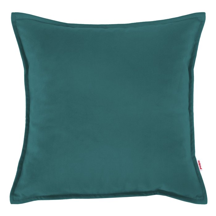 Bleu Coussin Carré pour salon velours