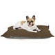 Brun Coussin De Lit Pour Chien velours