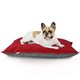 Rouge Coussin De Lit Pour Chien velours