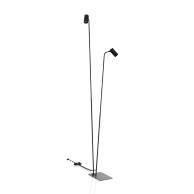 Doppelte Stehleuchte MONO 120 cm 2xGU10 | schwarz 7708