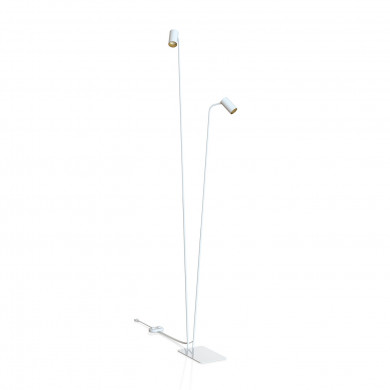 Doppelte Stehleuchte MONO 120 cm 2xGU10 | weiß/gold 7715