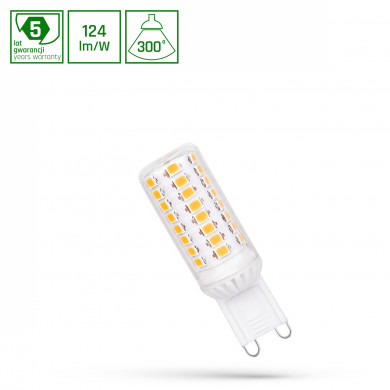 LED G9 230 V 4,5 W NW SMD 5 JAHRE PREMIUM-SPEKTRUM