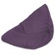 Violet Pouf Poire Bermuda de salon velours