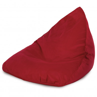 Rouge Pouf Poire Bermuda de salon velours