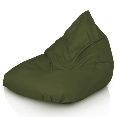 Dunkelgrün Sitzsack Liege Draußen Bermuda