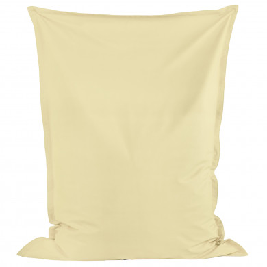 Crème Pouf Poire Coussin simili-cuir