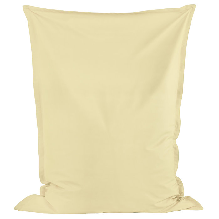 Crème Pouf Poire Coussin XXL simili-cuir