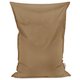Beige Pouf Poire Coussin velours