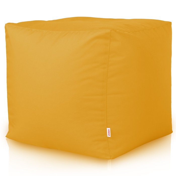 Jaune Pouf Cube Jardin nylon