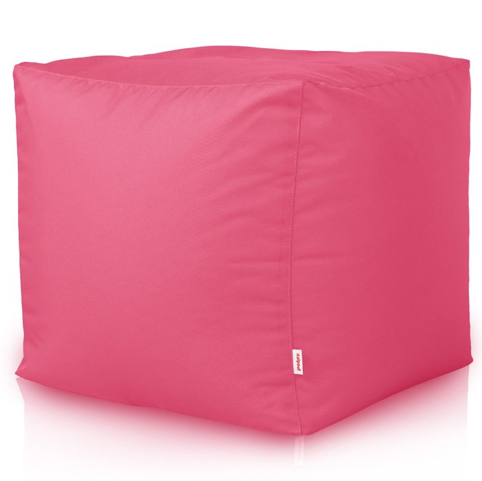 Rose Pouf Cube Jardin nylon