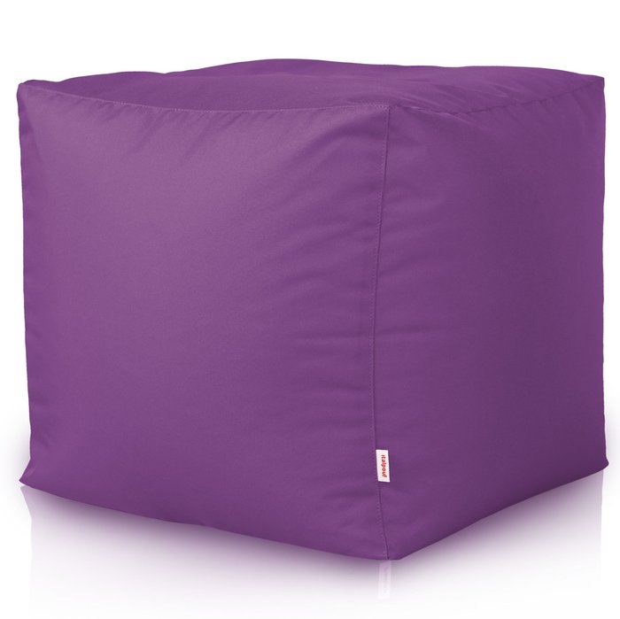 Violet Pouf Cube Jardin nylon