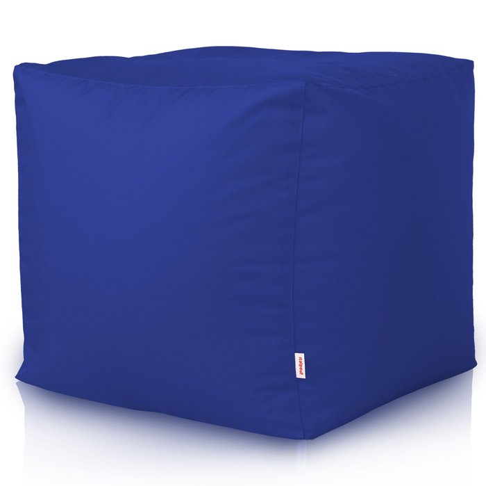 Bleu foncé Pouf Cube Jardin nylon