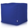 Bleu foncé Pouf Cube Jardin nylon