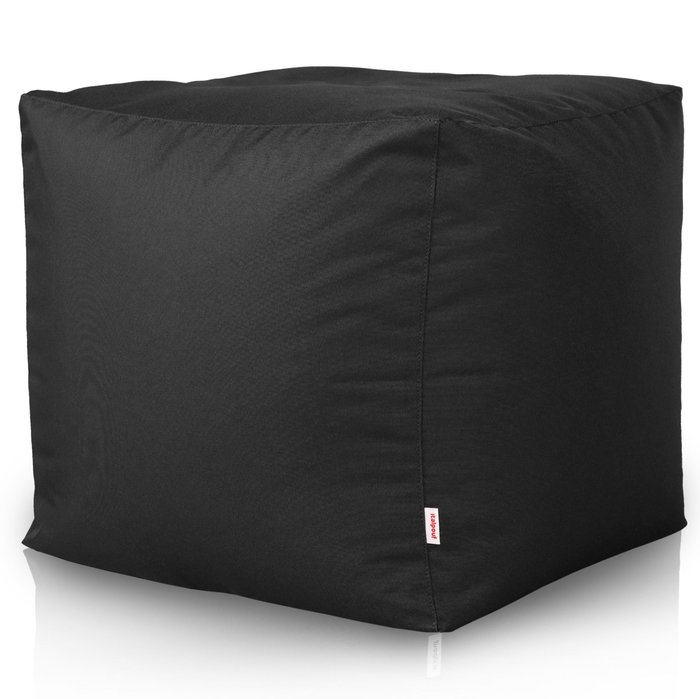 Noir Pouf Cube Jardin nylon