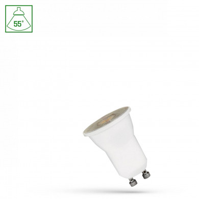 LED MR11 GU10 230V 4W SMD 55st WW mit Linse SPECTRUM