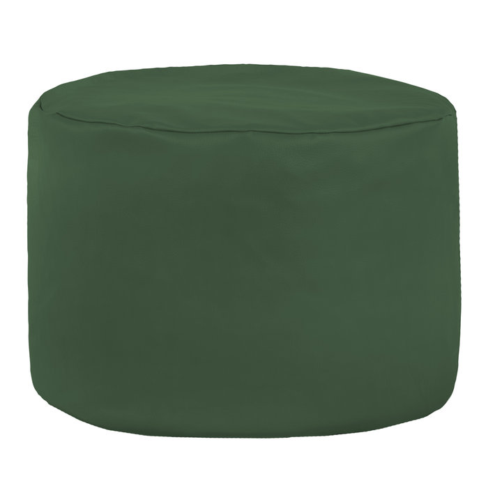 Vert foncé Pouf Cylindre simili-cuir