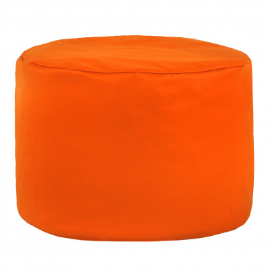 Orange Sitzwürfel Kunstleder Cilindro