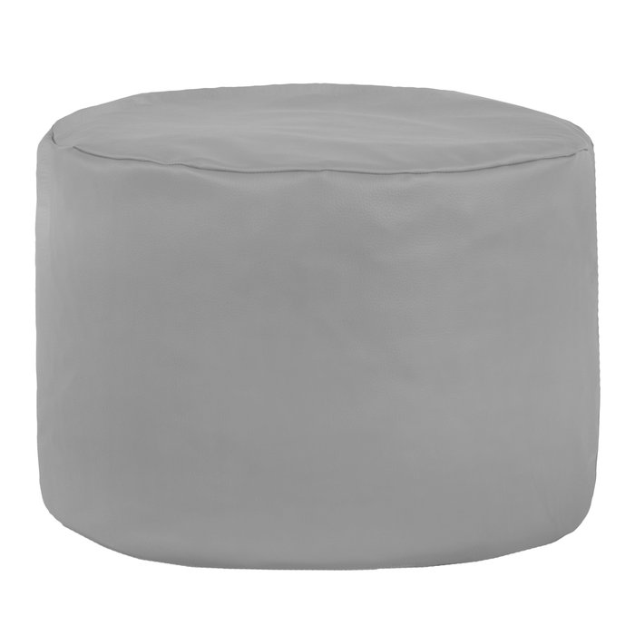 Gris clair Pouf Cylindre simili-cuir