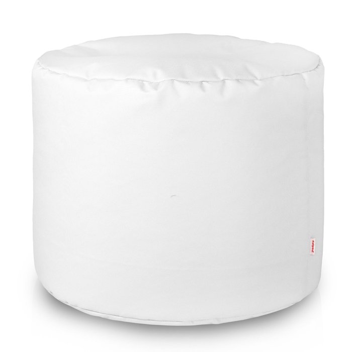 Blanc Pouf Cylindre Extérieur nylon