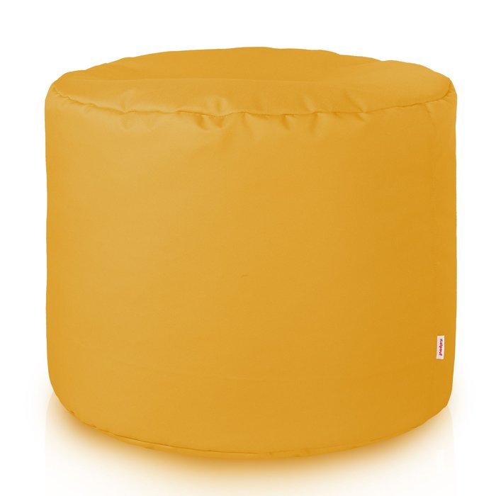 Jaune Pouf Cylindre Extérieur nylon