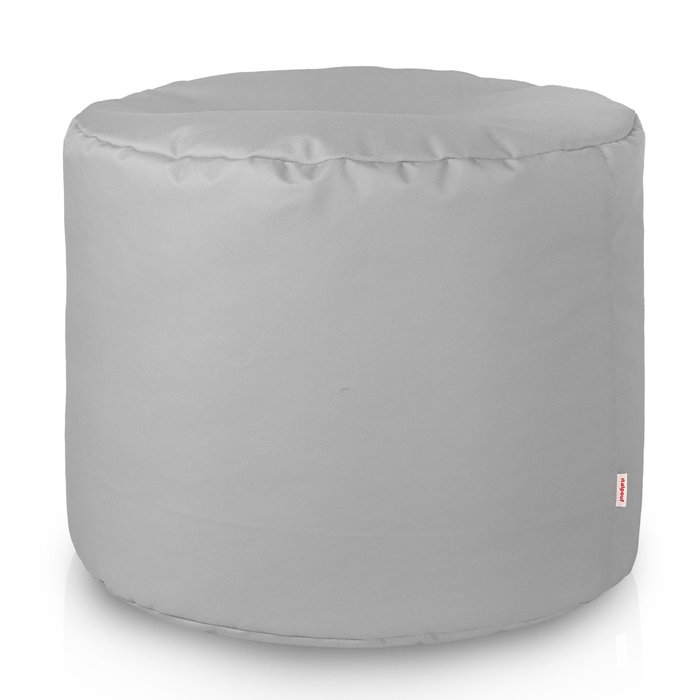 Gris clair Pouf Cylindre Extérieur nylon