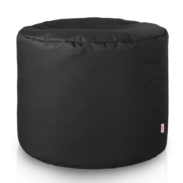 Noir Pouf Cylindre Extérieur nylon