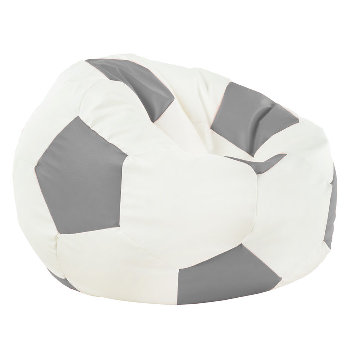 Gris clair Pouf De Football simili-cuir