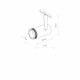 SPOT ZOOM LED 15W 3000K 500lm szer.5.7cm wys.16cm do szynoprzewodów NANO-LVM | Czarny 11716 SPOT ZOOM LED 15W 3000K 500lm szer.5.7cm wys.16cm do szynoprzewodów NANO-LVM | Czarny 11716
