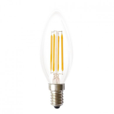 FILAMENT LED-Glühbirne E14 4W warm 1800K C35 Kerze