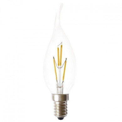 FILAMENT LED-Glühbirne E14 3W warm 1800K Kerzenflamme C35-6