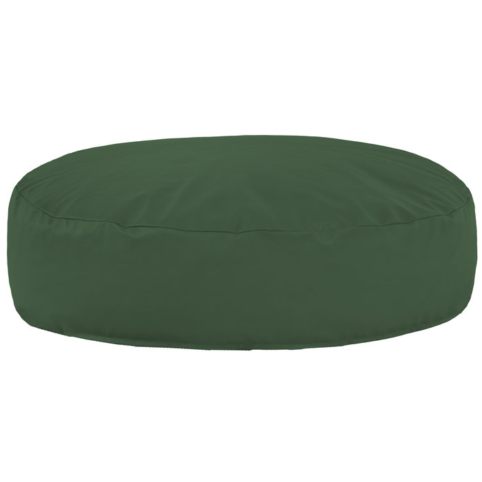 Vert foncé Coussin Rond Monaco simili-cuir