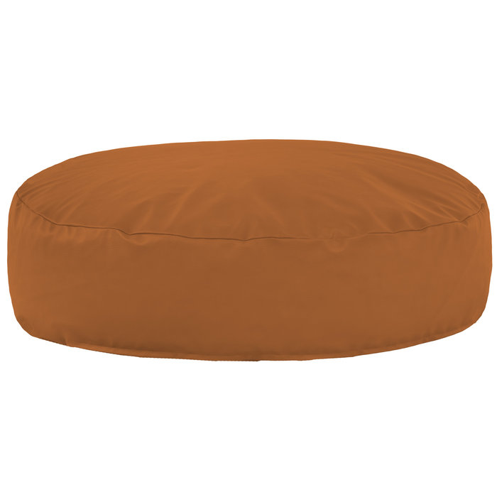 Marron clair Coussin Rond Monaco simili-cuir