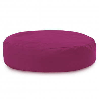 Fuchsia Coussin Pouf Rond Monaco Extérieur nylon