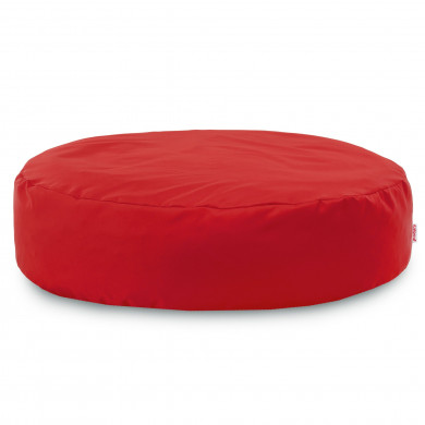 Rouge Coussin Pouf Rond Monaco Extérieur nylon