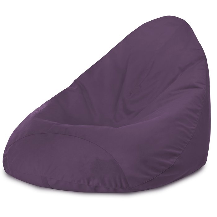 Violet Pouf Poire Drop XXL velours