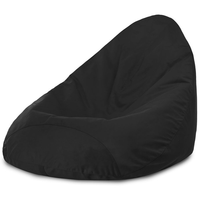 Noir Pouf Poire Drop XXL velours