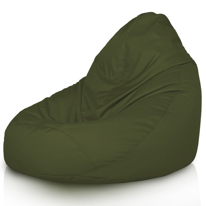 Vert foncé Pouf Poire de jardin Drop XXL nylon